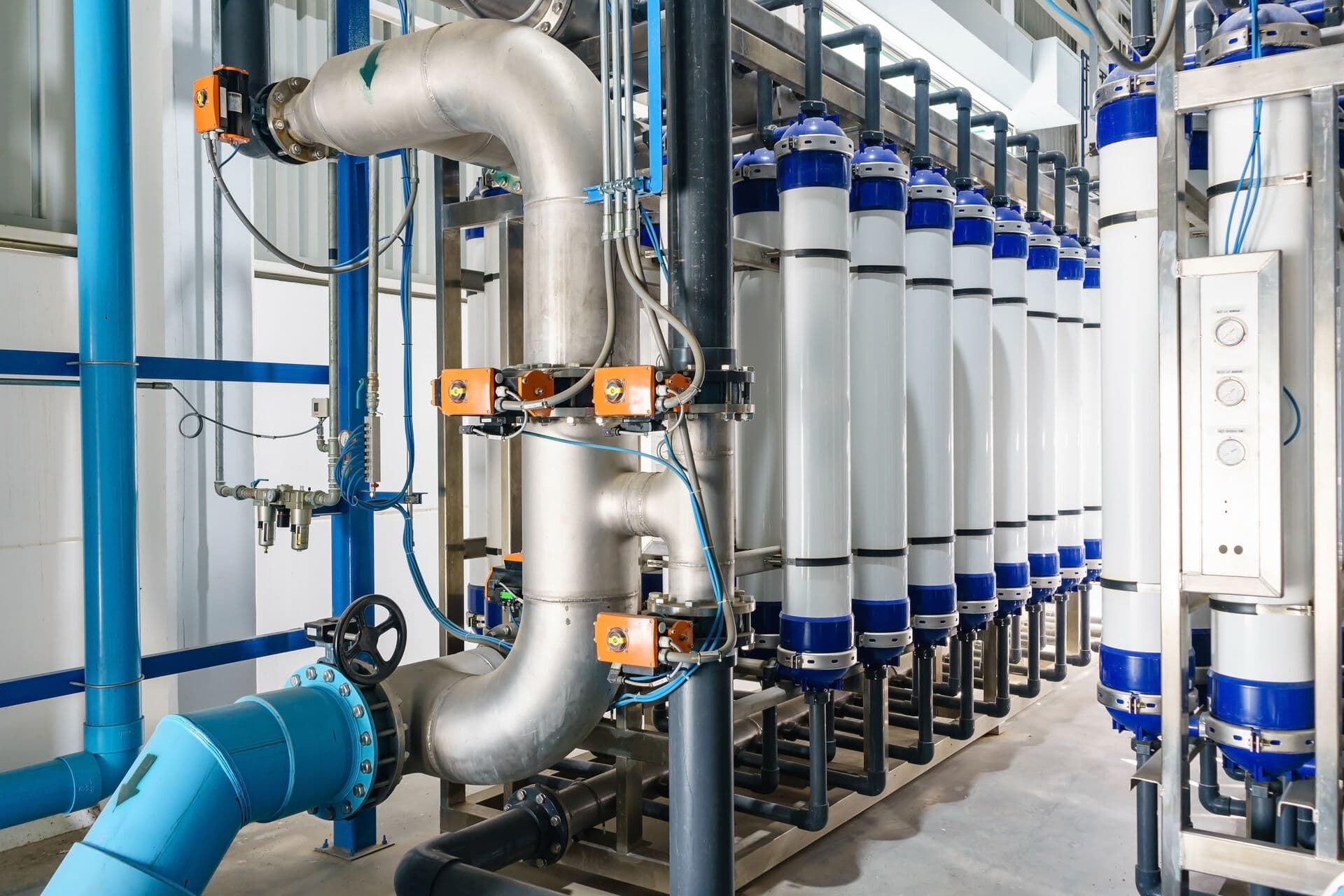 Commercial water treatment facility and equipment